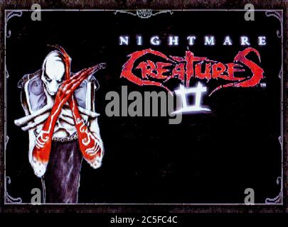 Nightmare Creatures II 2 - Sony Playstation 1 PS1 PSX - Editorial use only Stock Photo