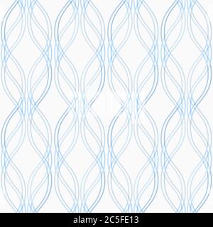Design elements - tangled colorful waves. Seamless background. Vector illustration. Stock Vector