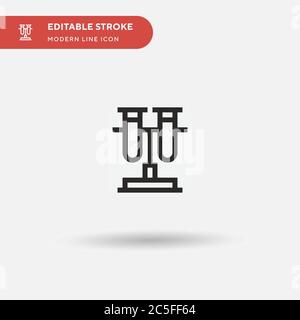 Science Simple vector icon. Illustration symbol design template for web mobile UI element. Perfect color modern pictogram on editable stroke. Science icons for your business project Stock Vector