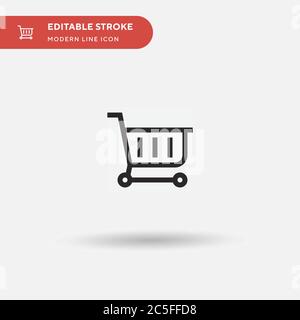 Online Store Simple vector icon. Illustration symbol design template for web mobile UI element. Perfect color modern pictogram on editable stroke. Online Store icons for your business project Stock Vector