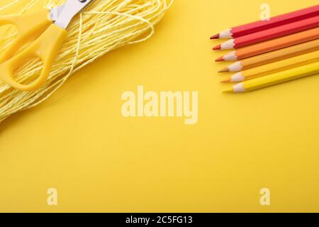 Office supplies. Background for subjects related to school, graphics and drawing Stock Photo