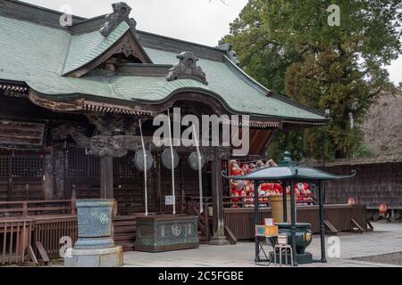 The Shōrinzan Daruma-ji Temple: a Buddhist temple of the Obaku Zen School and home of the Daruma dolls. Takasaki, Japan. Stock Photo