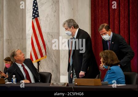 U.S. Senator John Neely Kennedy, a Republican from Louisiana, speaks to ...