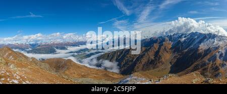 Awesome panorama between Tauern Ridge and italian austrian border ridge