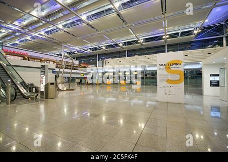 MUNICH, GERMANY - CIRCA JANUARY, 2020: interior shot of Munich Airport. Stock Photo