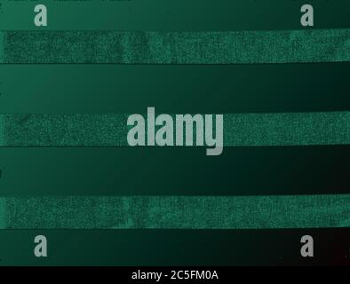 Abstract horizontally striped wallpaper graphic in shades of green, blank area with space for text Stock Photo