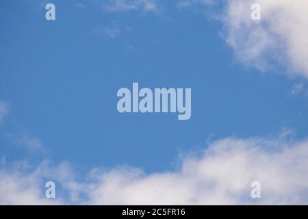 Soft clouds with dark blue sky Stock Photo