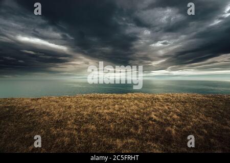 Landscape picture of the beautiful coast of Iceland Stock Photo