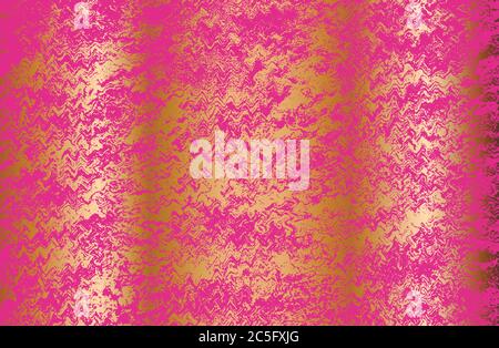 Abstract vector golden pink grunge background. EPS8 illustration Stock Vector