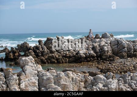 Cape Agulhas, the geographic southern tip of the African continent and ...