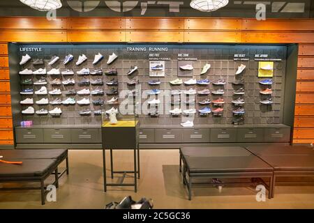 BERLIN GERMANY CIRCA SEPTEMBER 2019 interior shot of Nike store in Mall of Berlin Stock Photo Alamy