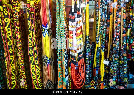 Sarawak Traditional Handicraft. Usually sold at the shops along the Main Bazaar Street, Kuching for tourist to bring home as souvenir,selective focus Stock Photo