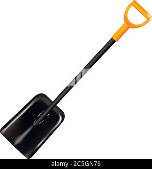 Download Shovel With Handle Quality 3d Illustration Mockup Garden Spade Tool Isolated On Background Stock Vector Image Art Alamy