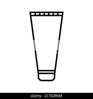 Unique Shaving Cream Vector Line Icon Stock Vector
