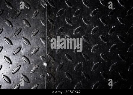 black metal texture wallpaper, Black Metal Diamond Plate Texture Background Stock Photo