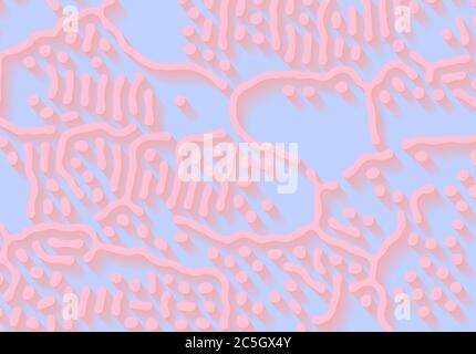 Abstract background with optical illusion generative pattern and pastel colors Stock Vector