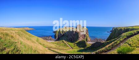 View on Dunnottar Castle in Scottland Stock Photo