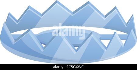 Metal spike trap icon. Cartoon of metal spike trap vector icon for web ...