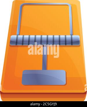 Mouse trap icon. Cartoon of mouse trap vector icon for web design isolated on white background Stock Vector