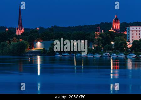 New Brunswick Legislative Building in Fredericton. Fredericton, New Brunswick, Canada. Stock Photo