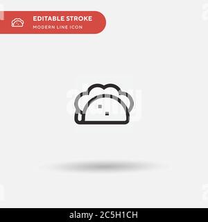 Wrap Simple vector icon. Illustration symbol design template for web mobile UI element. Perfect color modern pictogram on editable stroke. Wrap icons for your business project Stock Vector