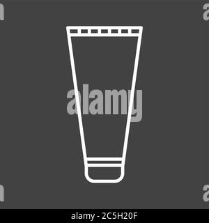 Unique Shaving Cream Vector Line Icon Stock Vector