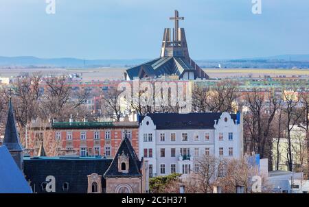 Mary Queen of Poland Church in Swidnica. Swidnica, Lower Silesia, Poland. Stock Photo