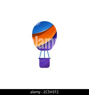 air ballon colorful vector design template illustration Stock Vector