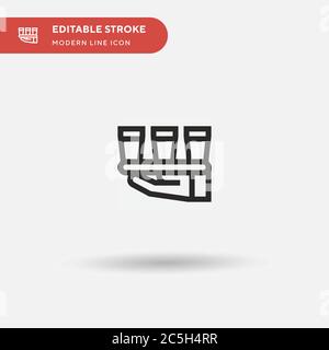 Catering Simple vector icon. Illustration symbol design template for web mobile UI element. Perfect color modern pictogram on editable stroke. Catering icons for your business project Stock Vector