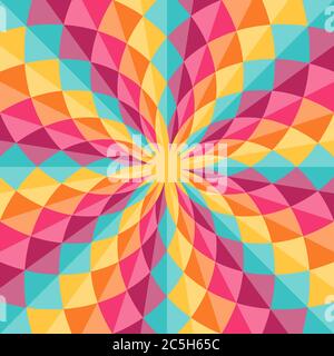 Geometric pattern with diamond shaped figures. Colorful abstract vector background Stock Vector