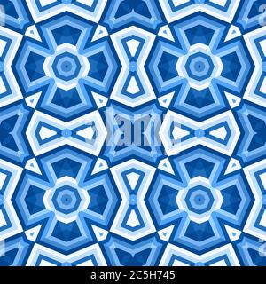 Floor tiles with abstract geometric pattern. Seamless vector background. Stock Vector