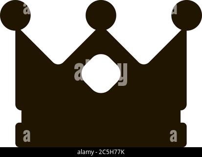 Crown Icon in trendy flat style isolated on white background. Royal ...