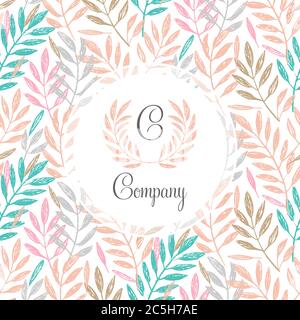 Tropical palm leaves, foliage wreath, round frame. Vector illustration. Tropical jungle palm tree background. Invitation template, greeting card templ Stock Vector