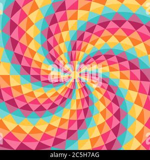 Geometric pattern with diamond shaped figures. Perfect for party design. Colorful abstract vector background Stock Vector