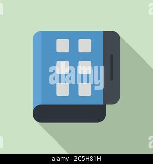 Flex screen fold icon. Flat illustration of flex screen fold vector ...