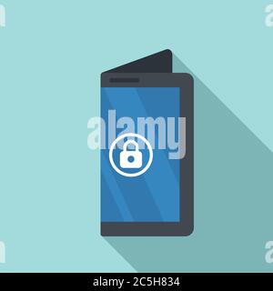 Flex device icon. Flat illustration of flex device vector icon for web design Stock Vector