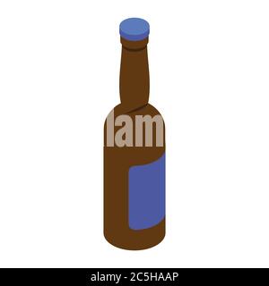 Bottle of water icon in trendy flat style. Vector illustration. EPS 10. Stock Vector