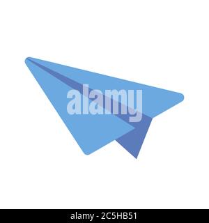 Paper plane icon vector sign symbol isolated on white background. EPS 10. Stock Vector
