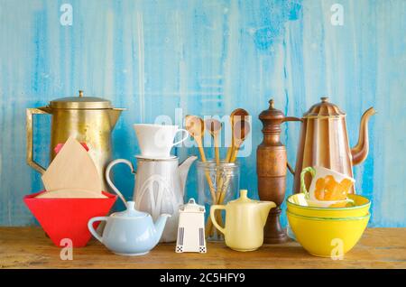 https://l450v.alamy.com/450v/2c5hfy9/various-vintage-kitchenware-free-copy-space-2c5hfy9.jpg