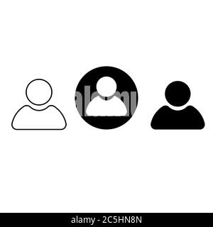 Pack of People Icons Vector Graphic. EPS 10. Stock Vector