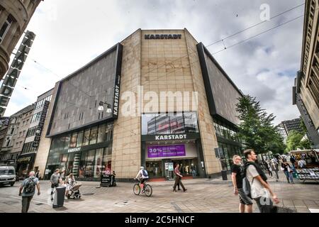 Dortmund, Germany. 03rd July, 2020. Galeria Karstadt Kaufhof branch on Westenhellweg in Dortmund. After negotiations with the landlords, the retail giant sees a future for six more stores between Chemnitz and Dortmund. Credit: Dieter Menne/dpa/Alamy Live News Stock Photo
