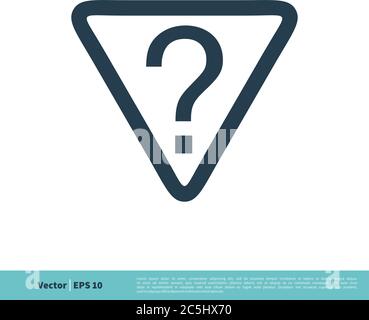 Question Mark Icon Vector Logo Template Illustration Design. Vector EPS 10. Stock Vector