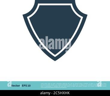 Shield Insignia Heraldic Icon Vector Logo Template Illustration Design. Vector EPS 10. Stock Vector