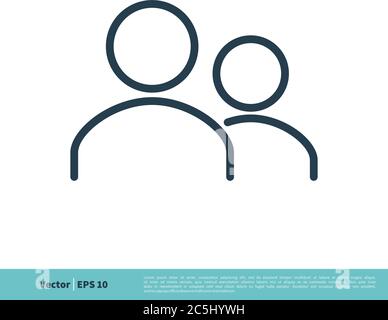 Human Figure, Profile, People Icon Vector Logo Template Illustration Design. Vector EPS 10. Stock Vector