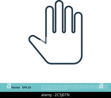 Hands Icon Vector Logo Template Illustration Design. Vector EPS 10. Stock Vector