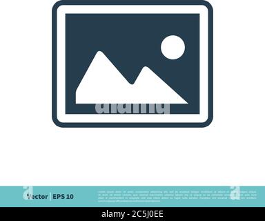 Photo Picture Image Icon Vector Logo Template Illustration Design. Vector EPS 10. Stock Vector