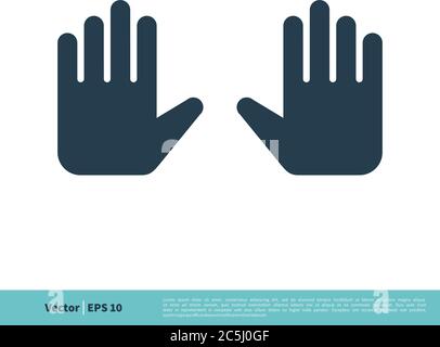 Hands Icon Vector Logo Template Illustration Design. Vector EPS 10. Stock Vector