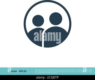 Human Figure, Profile, People Icon Vector Logo Template Illustration Design. Vector EPS 10. Stock Vector