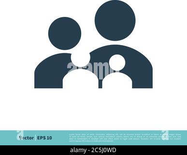 Human Figure, Profile, People Icon Vector Logo Template Illustration Design. Vector EPS 10. Stock Vector