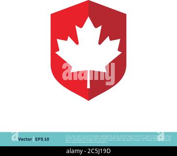 Maple Leaf Icon Vector Logo Template Illustration Design. Vector EPS 10. Stock Vector
